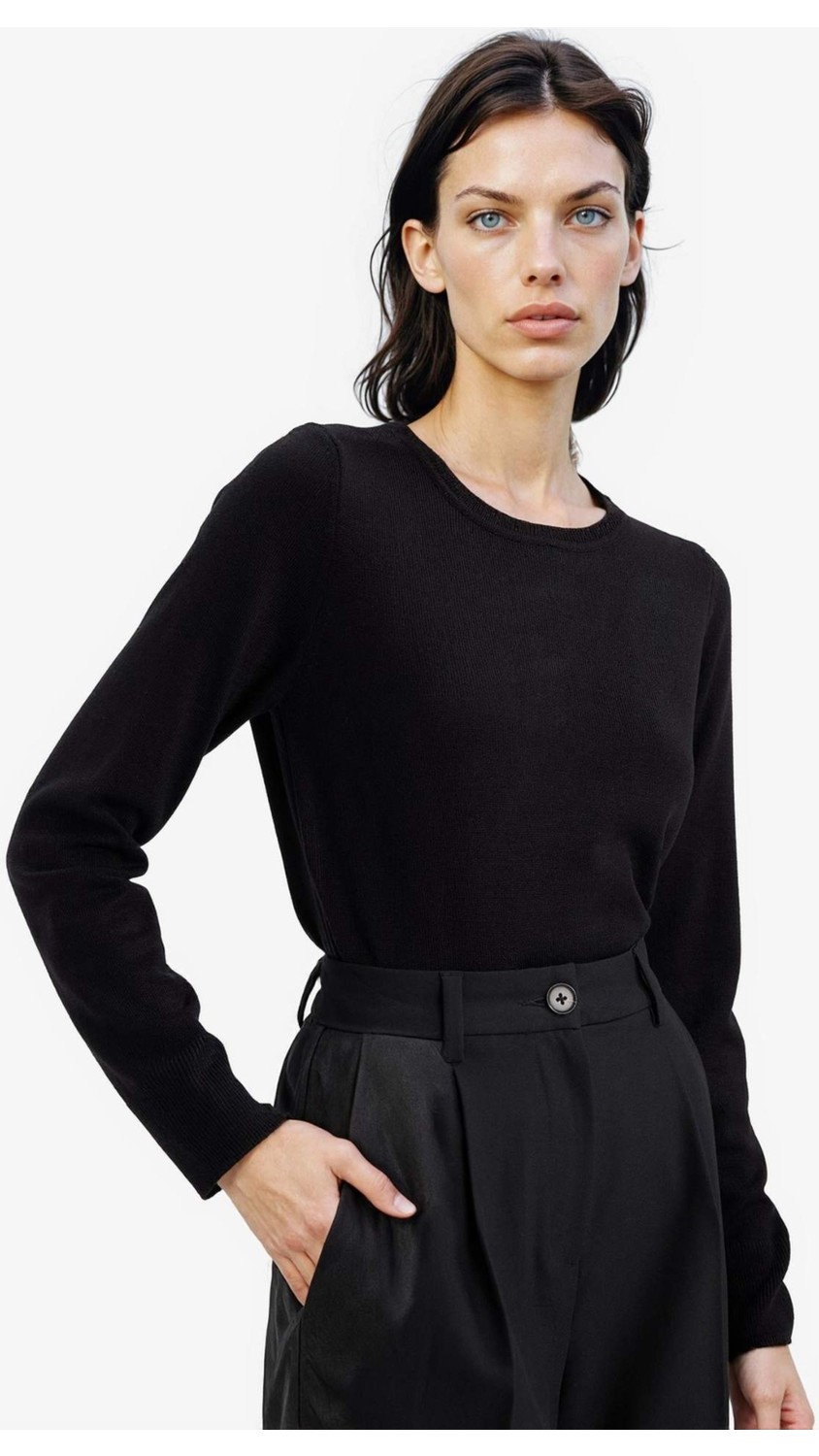 DeFacto Regular Fit Bisiklet Yaka Triko Kazak F7091AZ25WN görsel 3