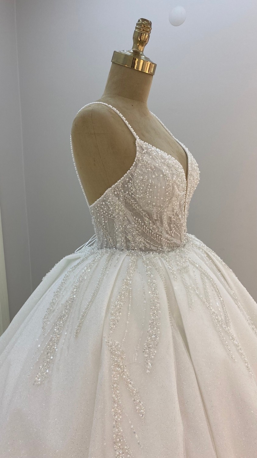 Arden Moda Prenses Pileli Gelinlik