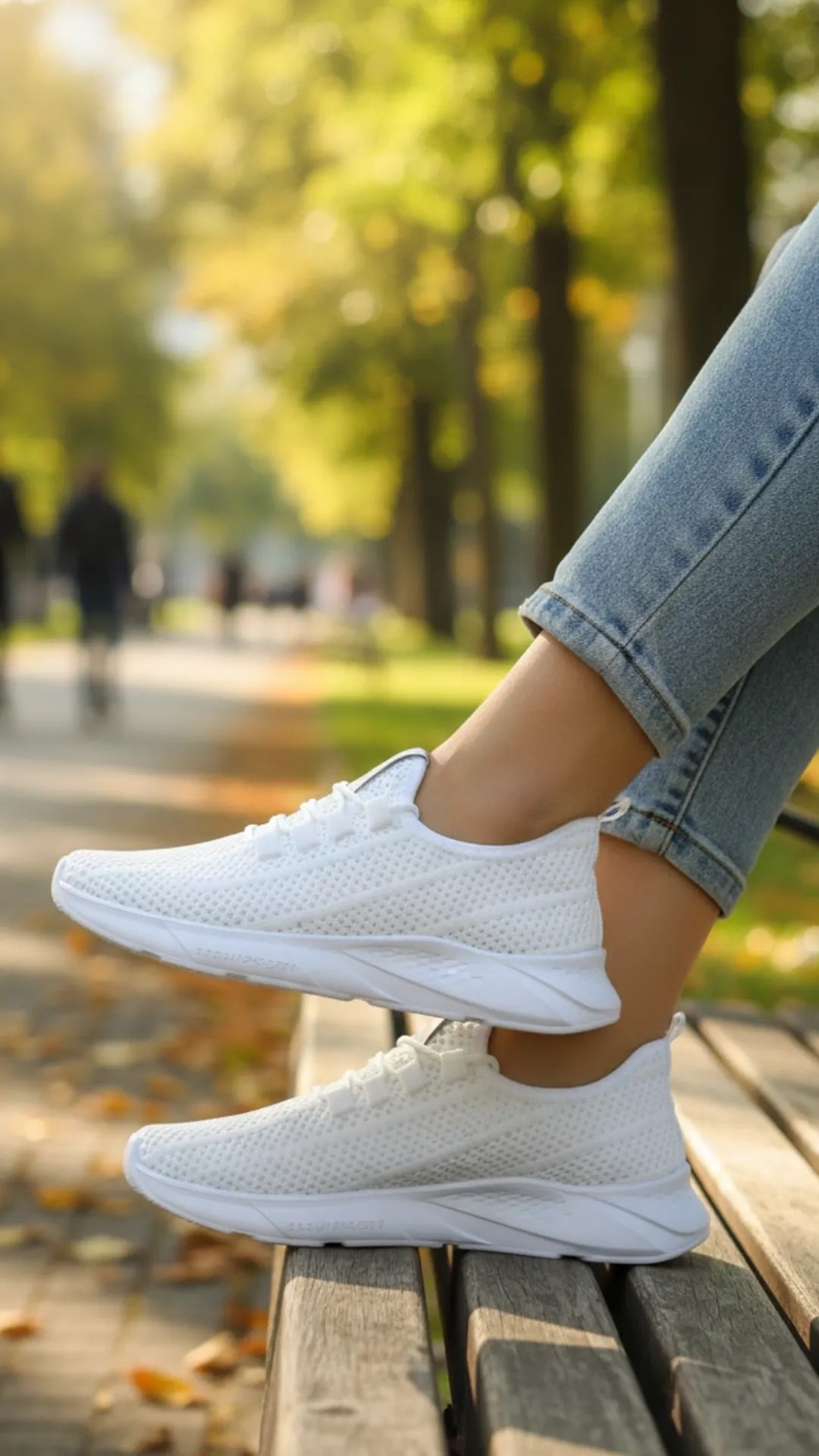 Fore Sport Erkek Fileli Triko Spor Ayakkabı Hafif Nefes Alabilen Bağcıklı Günlük Sneaker 23-313 görsel 4