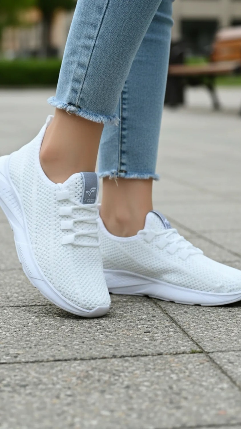 Fore Sport Erkek Fileli Triko Spor Ayakkabı Hafif Nefes Alabilen Bağcıklı Günlük Sneaker 23-313 görsel 5