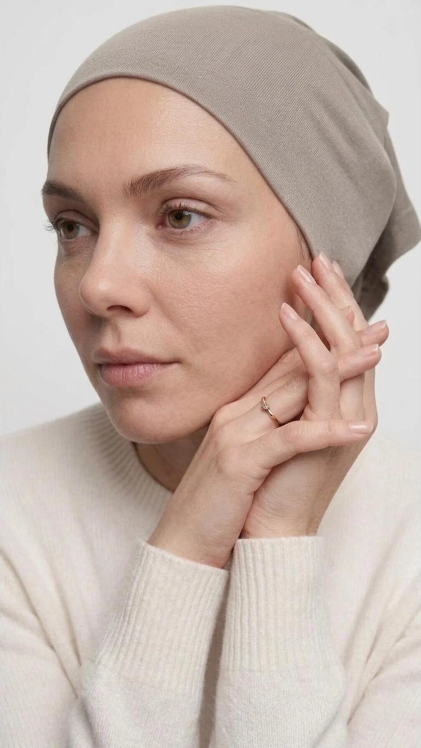 Flora Tekstil Önü Dikişsiz Hazır Pratik Geçmeli Düz Boru Bone