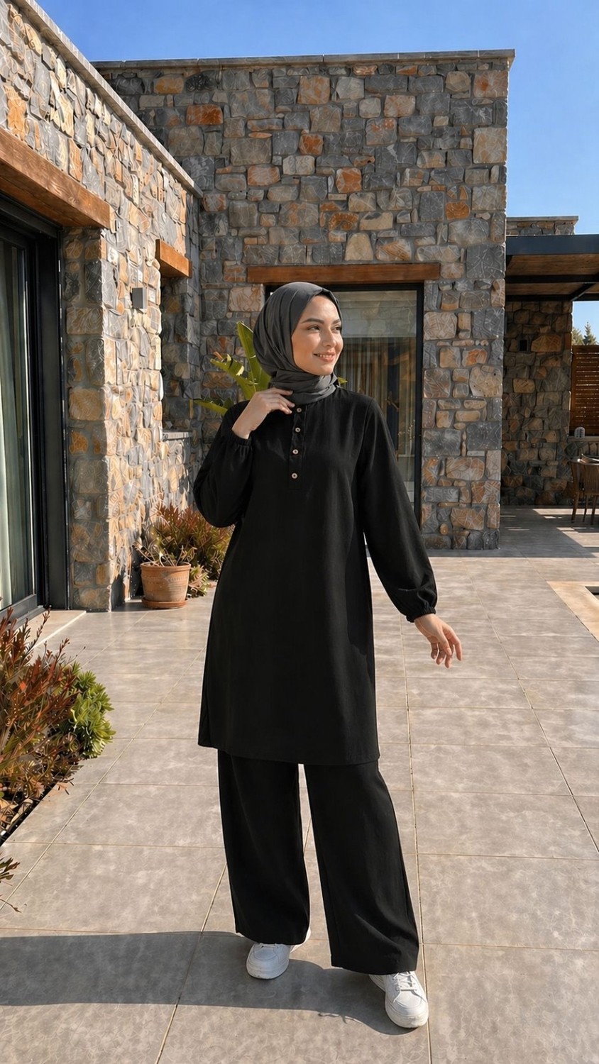 Leyo Tekstil Tunik Pantolon Takım görsel 2