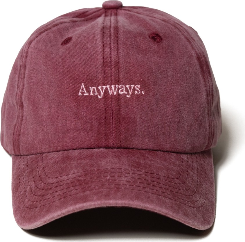 Nome Studio Nakışlı Bej Şapka Anyways Minimal Streetwear ve Kahve Yazı Nakışlı Pamuklu Şapka görsel 5