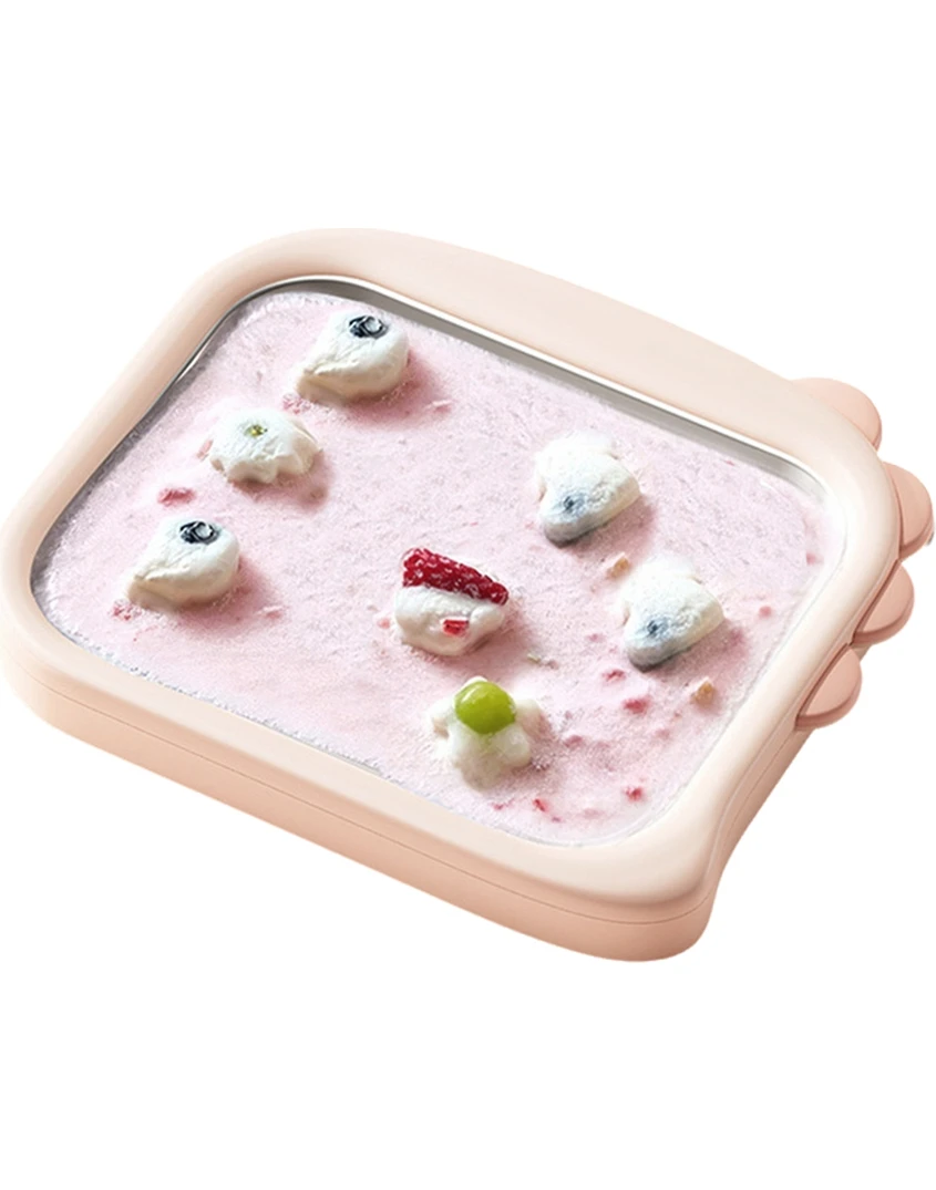 Resim Empoorlium Kızarmış Yoğurt Makinesi Kızarmış Buz Makinesi Küçük Mini Ev Kullanımı Ev Yapımı Kızarmış Meyve Smoothie Makinesi Kızarmış Yoğurt Trombosit B (Yurt Dışından) 