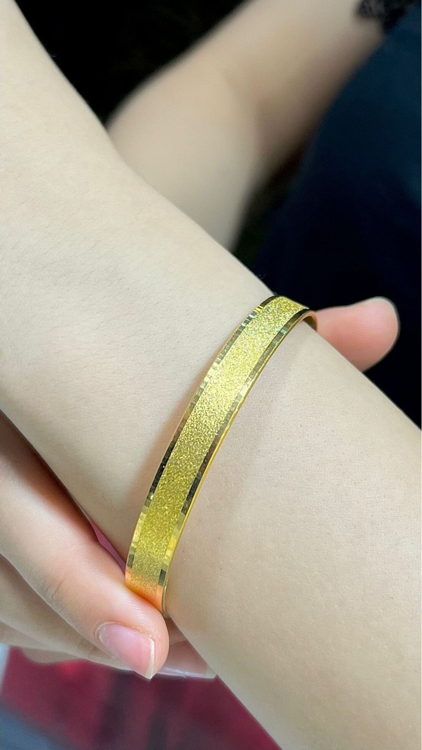 Kuyumcu Nurettin 15 gr (Gram) Düz  Kum  Desenli Yatırımlık Bilezik 22 Ayar Altın