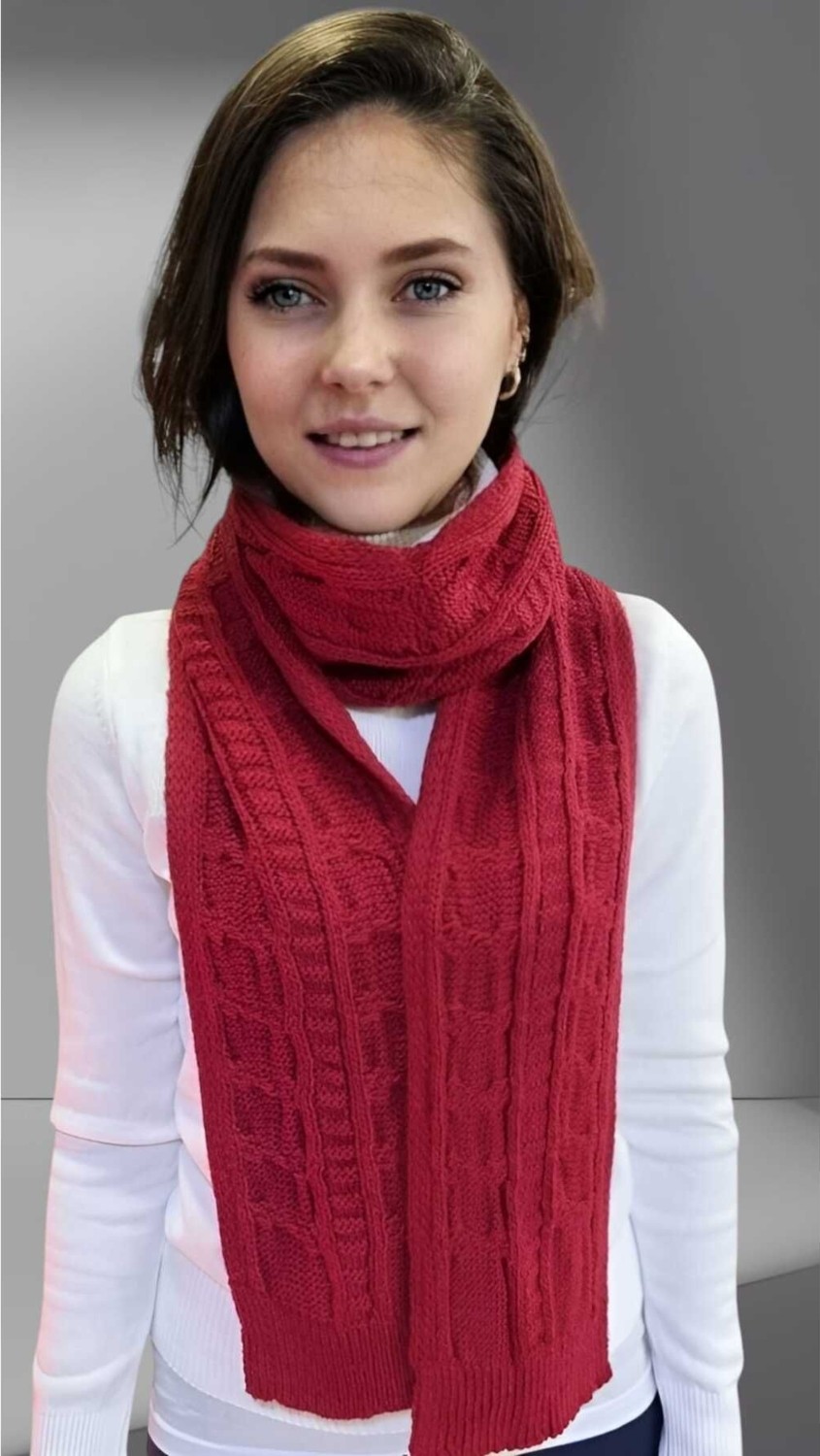 Tezzgelsin Kadın Triko Örgü Atkı görsel 8