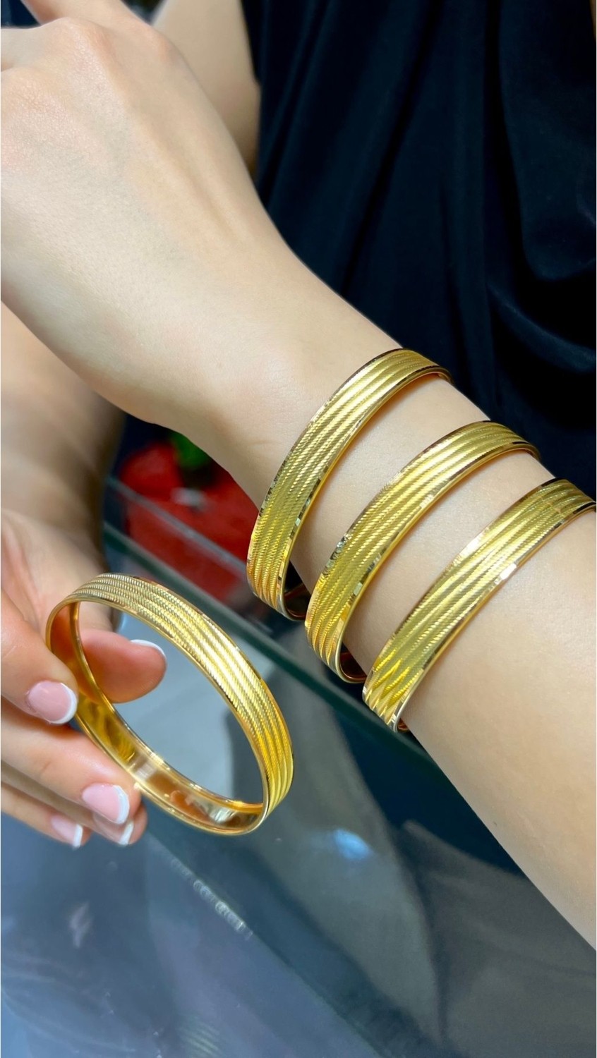 Kuyumcu Nurettin 12 gr (GRAM) Trabzon Bilezik Yatırmılık İşçiliksiz 22 Ayar Altın