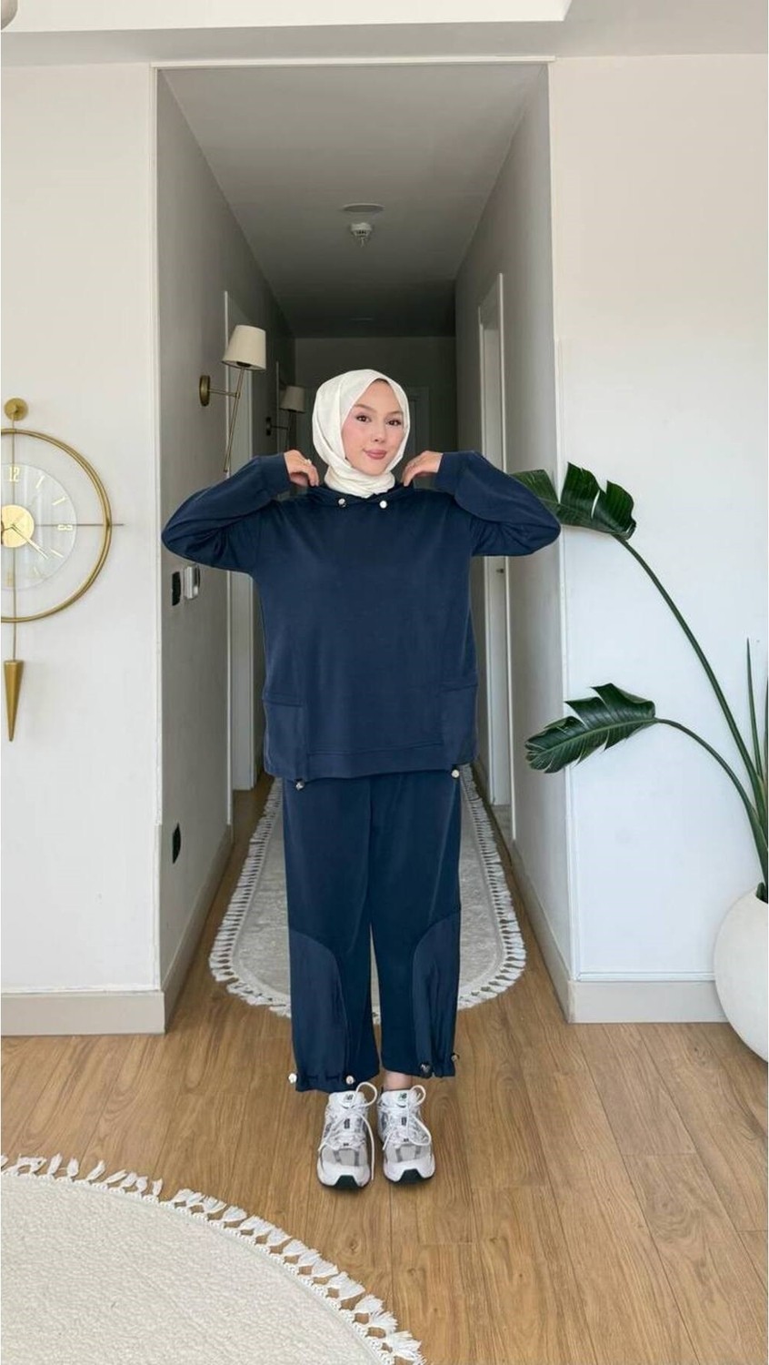 Salisburys Molly Nelly Kadın Kapşonlu Spor Şık Takım görsel 2
