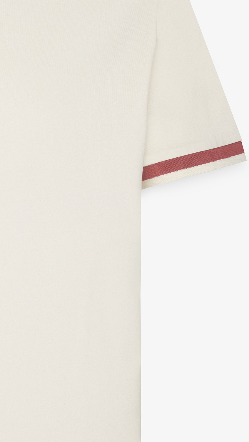 Altınyıldız Classics Erkek Ekru Bordo Regular Fit Rahat Kesim Polo Yaka %100 Pamuk Tişört görsel 7