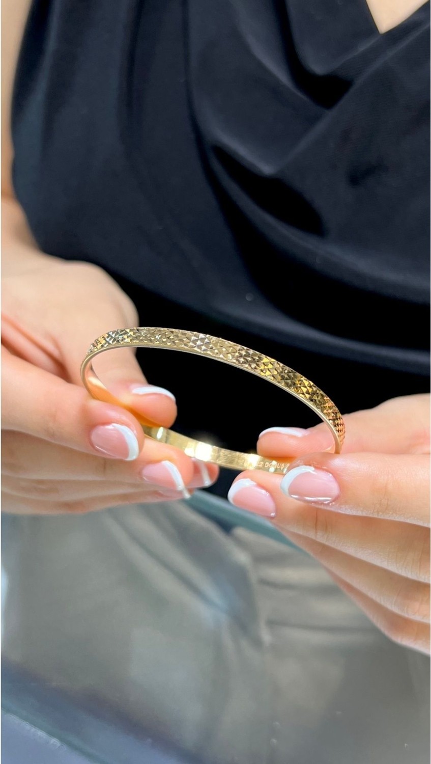 Kuyumcu Nurettin 9 gr (GRAM) Yatırımlık Işçiliksiz Cam Kırığı çöp Bilezik 22 Ayar Altın