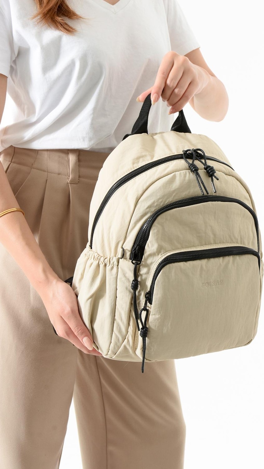 Louisiana Polo Bolsas Kadın Sırt Çanta Bej 1109 görsel 5