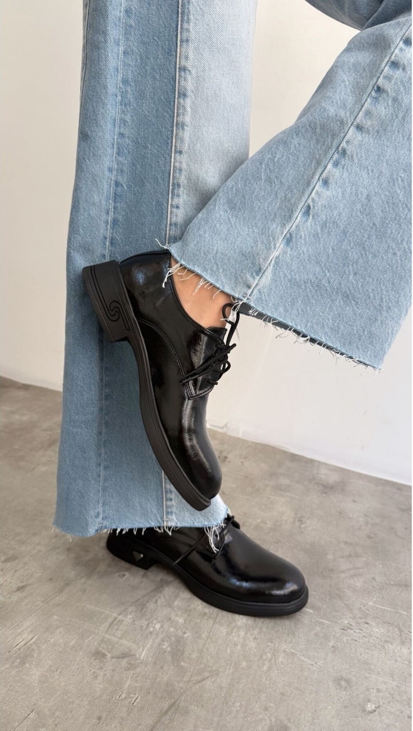 Luuq Shoes Apex Bağcıklı Rugan Kadın Oxford Ayakkabı görsel 7