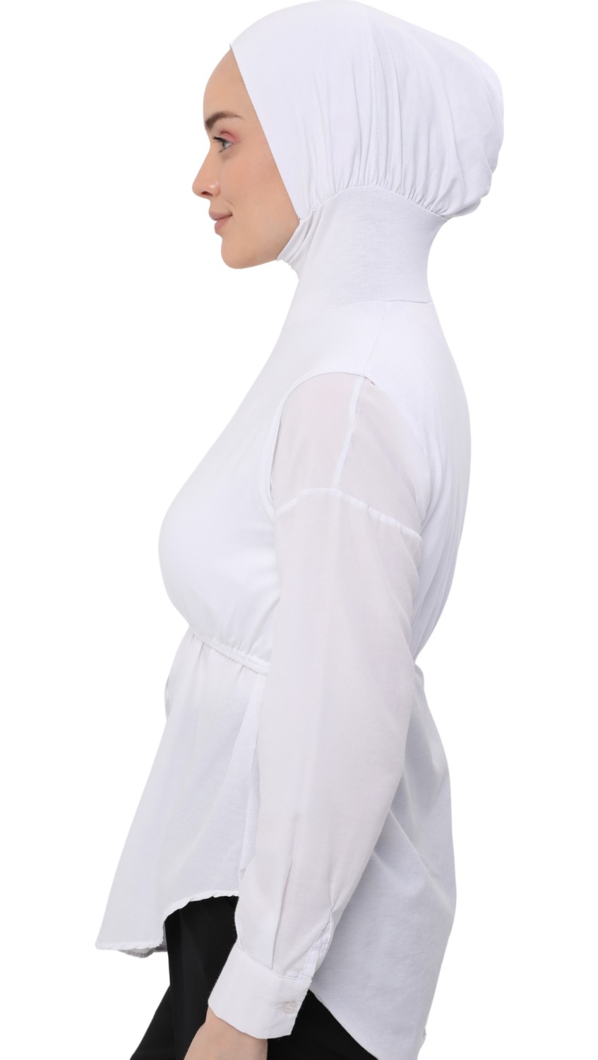 Altobeh Kadın Sıfır Kollu Yarım Body Siyah %94 Viskon Yumuşak Dokulu Rahat Kullanım görsel 8