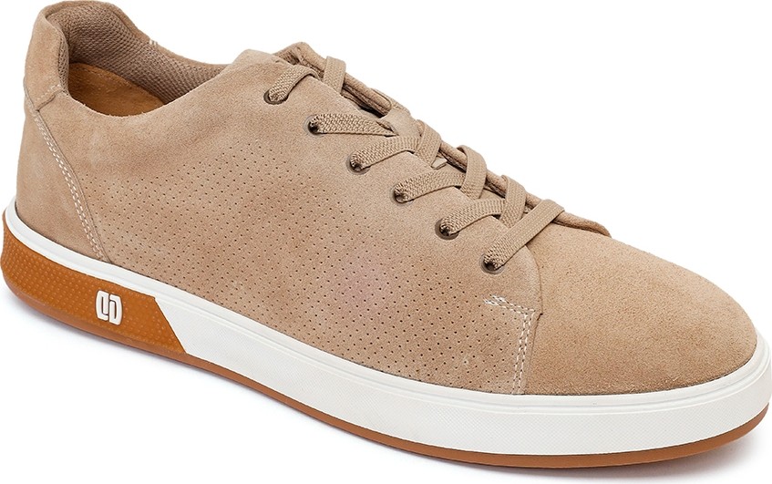 Derimod Erkek Bej Bağcıklı Süet Deri Sneaker 26SFD680810 görsel 7