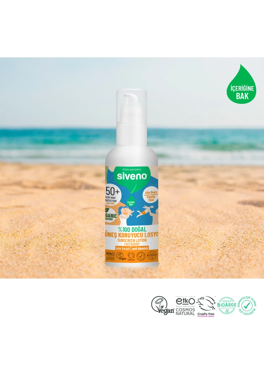 Siveno Güneş Losyonu SPF 50+ 100 ml  609 TL