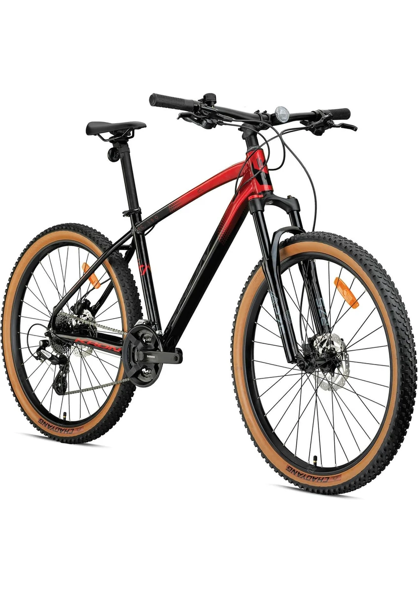 Kron XC150 27,5 Jant 17K 24 Vites H.disk Dağ Bisikleti Siyah Kırmızı görsel 2
