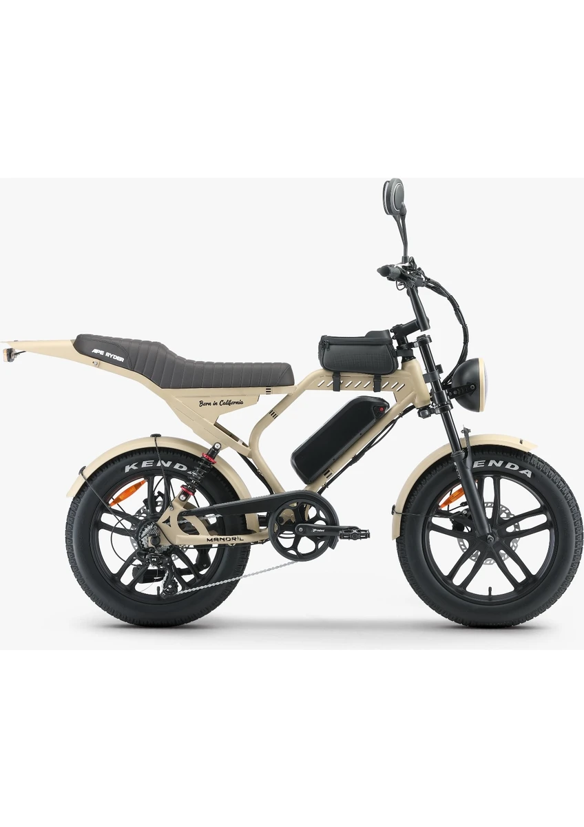 Ape Ryder Mandrıll 1000W Elektrikli Bisiklet Ayna Çanta ve El Gazı Hediyeli görsel 2