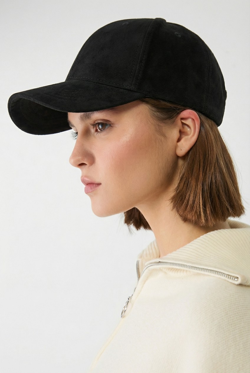 Verahed Kadın Erkek Süet Şapka Ayarlanabilir Unisex Baseball Cap Taba görsel 3