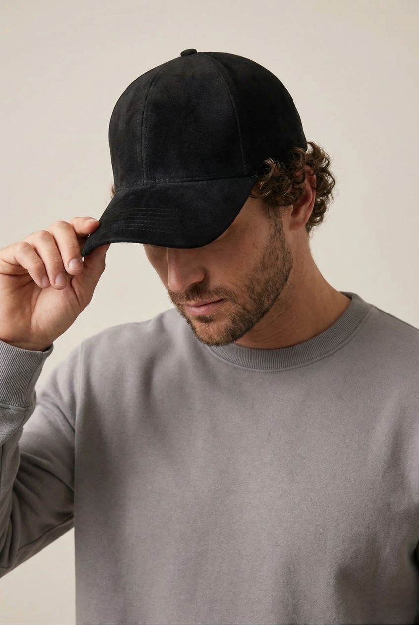 Verahed Kadın Erkek Süet Şapka Ayarlanabilir Unisex Baseball Cap Taba görsel 4