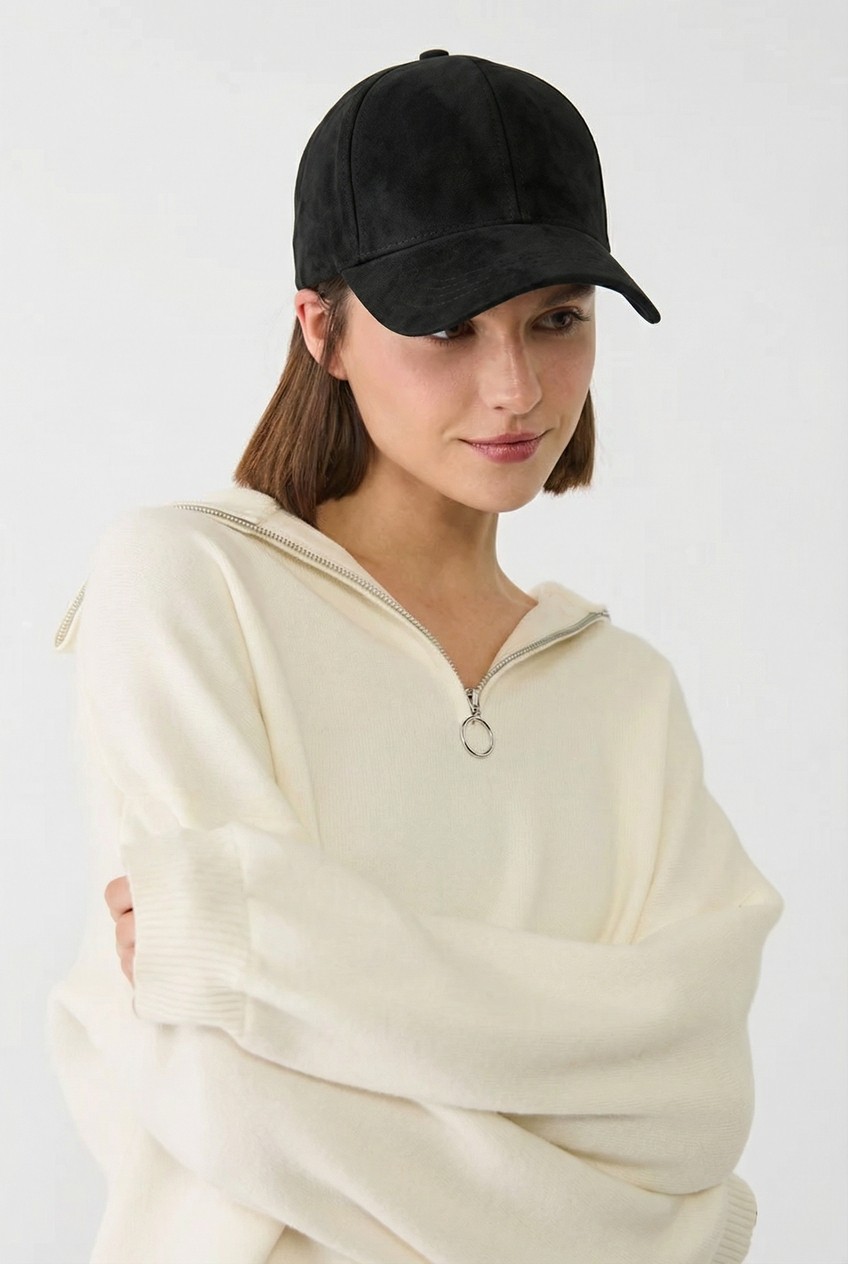 Verahed Kadın Erkek Süet Şapka Ayarlanabilir Unisex Baseball Cap Taba görsel 8