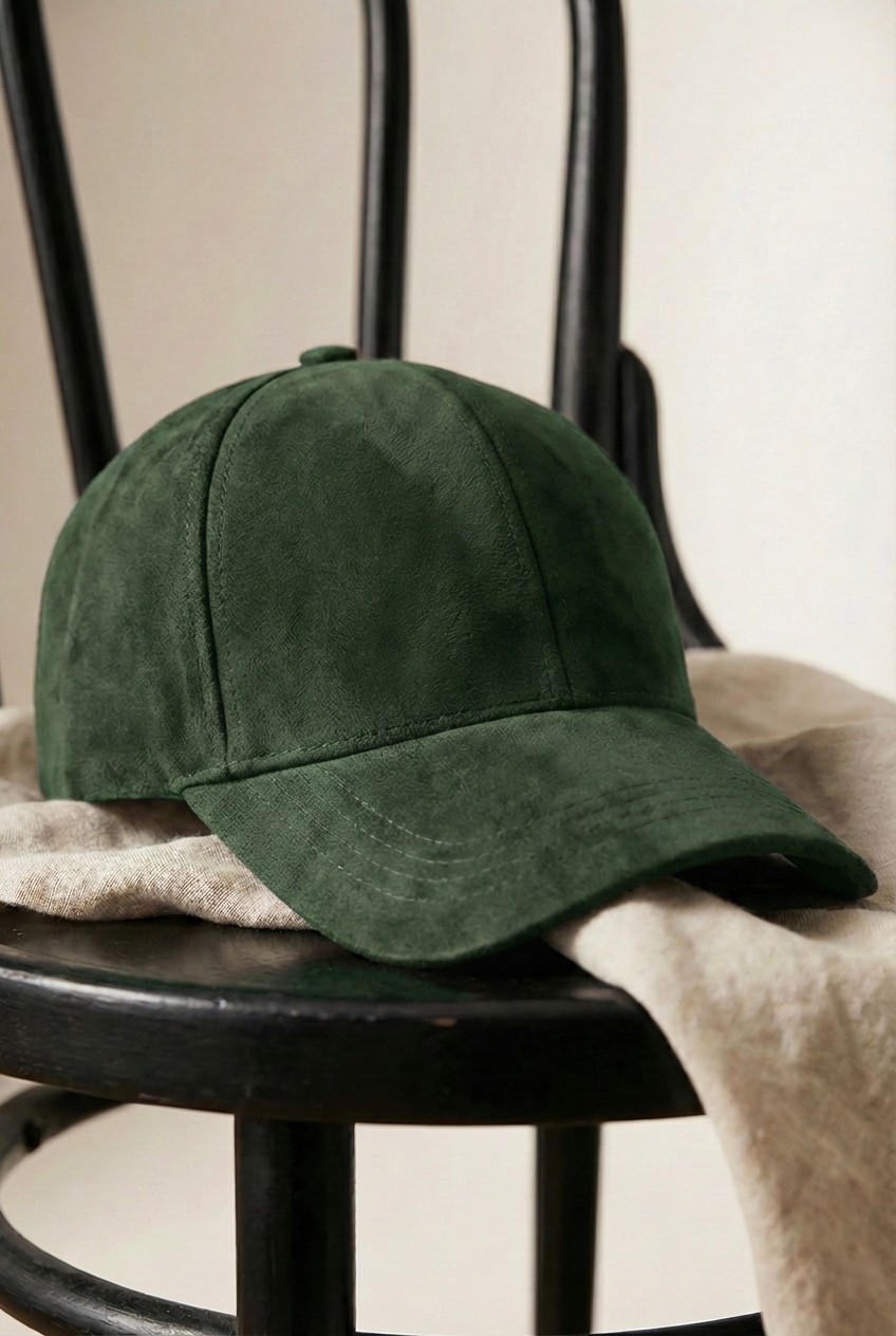 Verahed Kadın Erkek Süet Şapka Ayarlanabilir Unisex Baseball Cap Taba