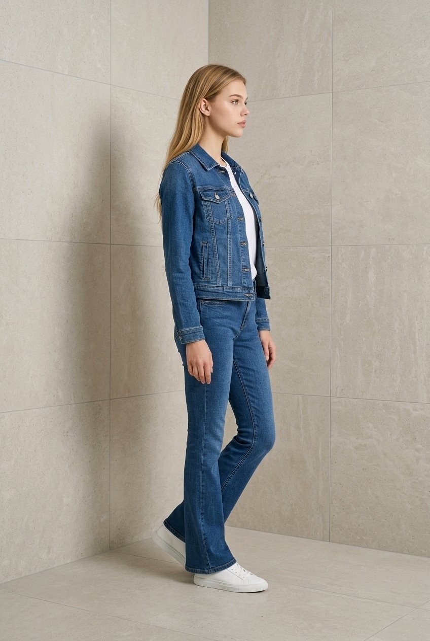 Hies İspanyol Paça Likralı Esnek Kumaş Denim Jean Pantolon Siyah Renk görsel 7