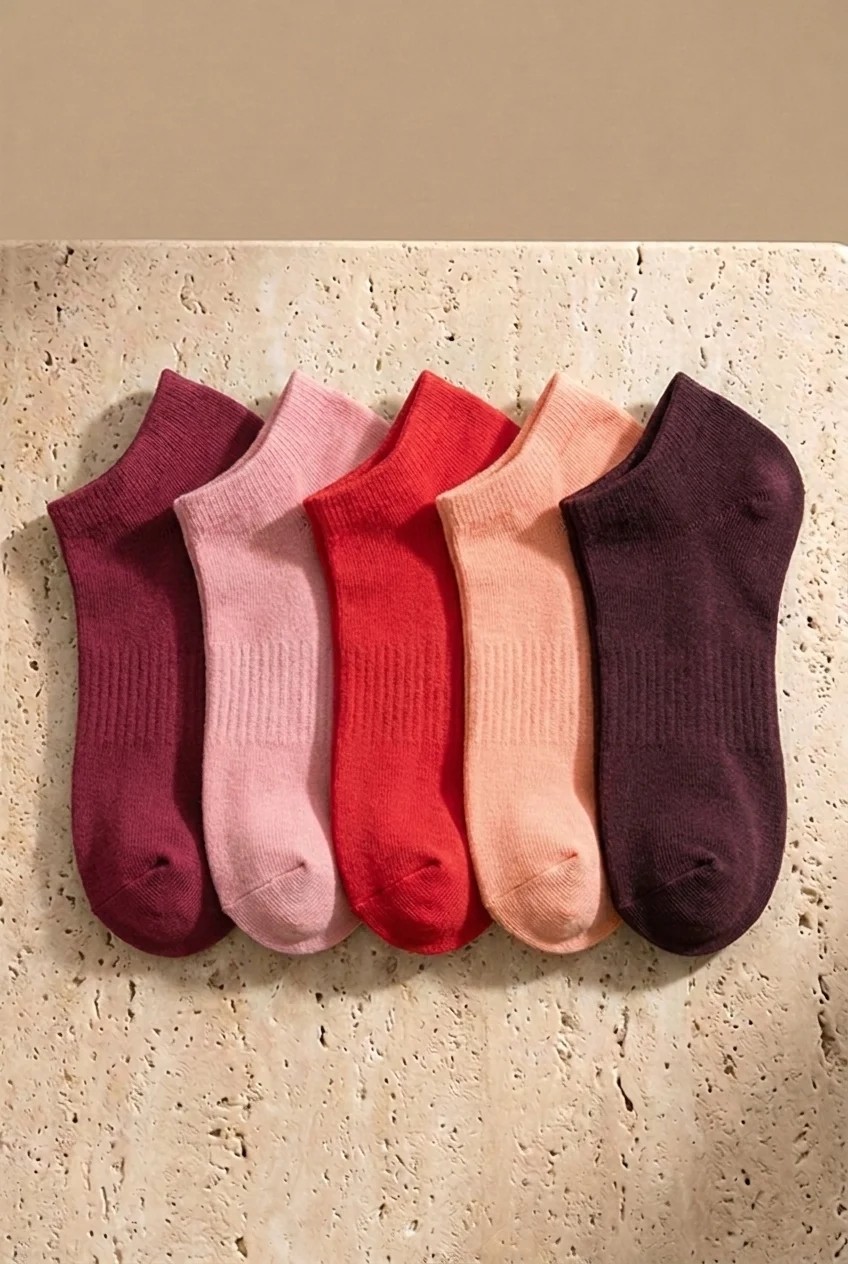 Katia & Bony Unisex 5'li Basic Step Çorap Siyah Mix