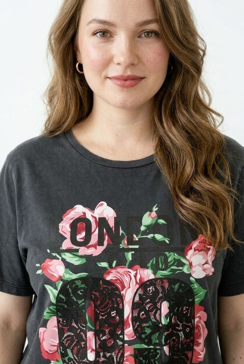 Stil Diva Asit Yıkamalı T-Shirt görsel 6