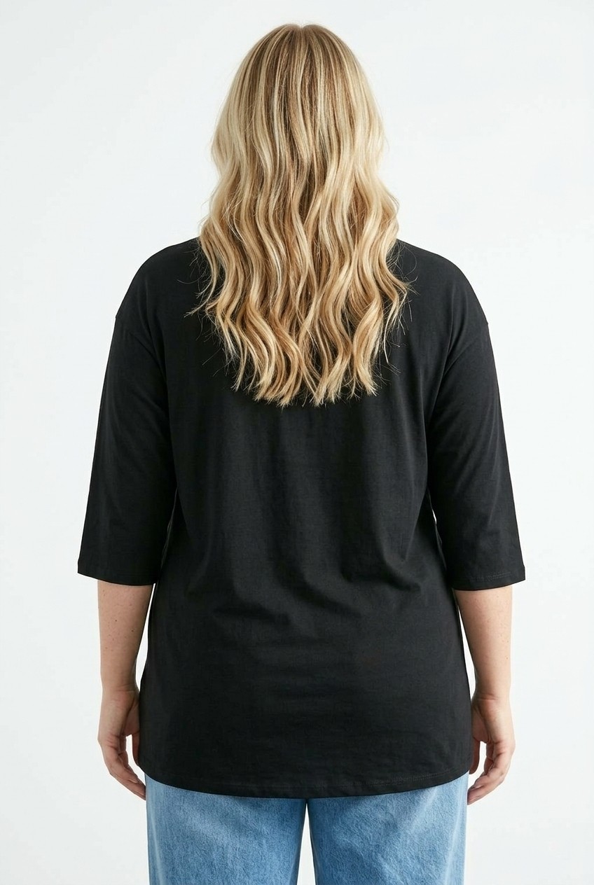 Stil Diva Çiçek Baskılı T-Shirt görsel 6