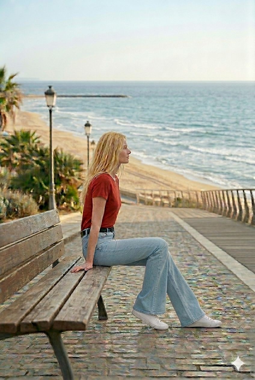 Hies Wide Leg Yüksek Bel Likralı Sağlam Dikişli Palazzo Bayan Kot Jeans - Bej Pantolon görsel 7