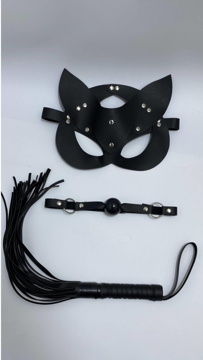 Cenen Siyah Maske Ağız Topu,3'lü Set