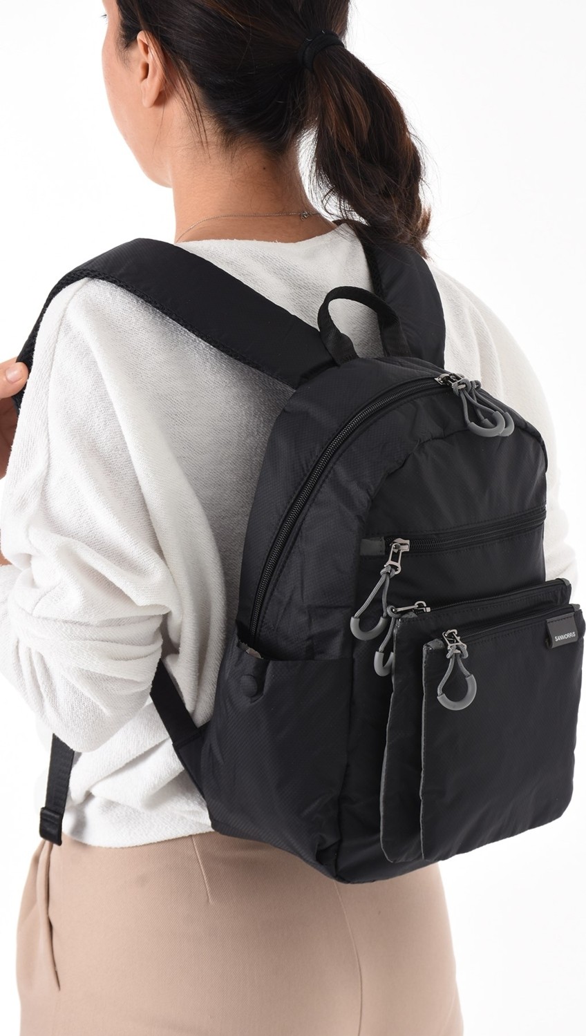 Rky Serenity Sanmorris Unisex Suya Dayanıklı Paraşüt Kumaş 4 Bölmeli Laptop Bölmeli Günlük Kullanım Sırt Çantası