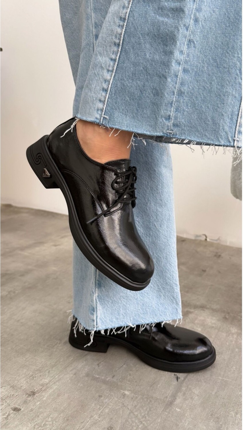 Luuq Shoes Apex Bağcıklı Rugan Kadın Oxford Ayakkabı görsel 6