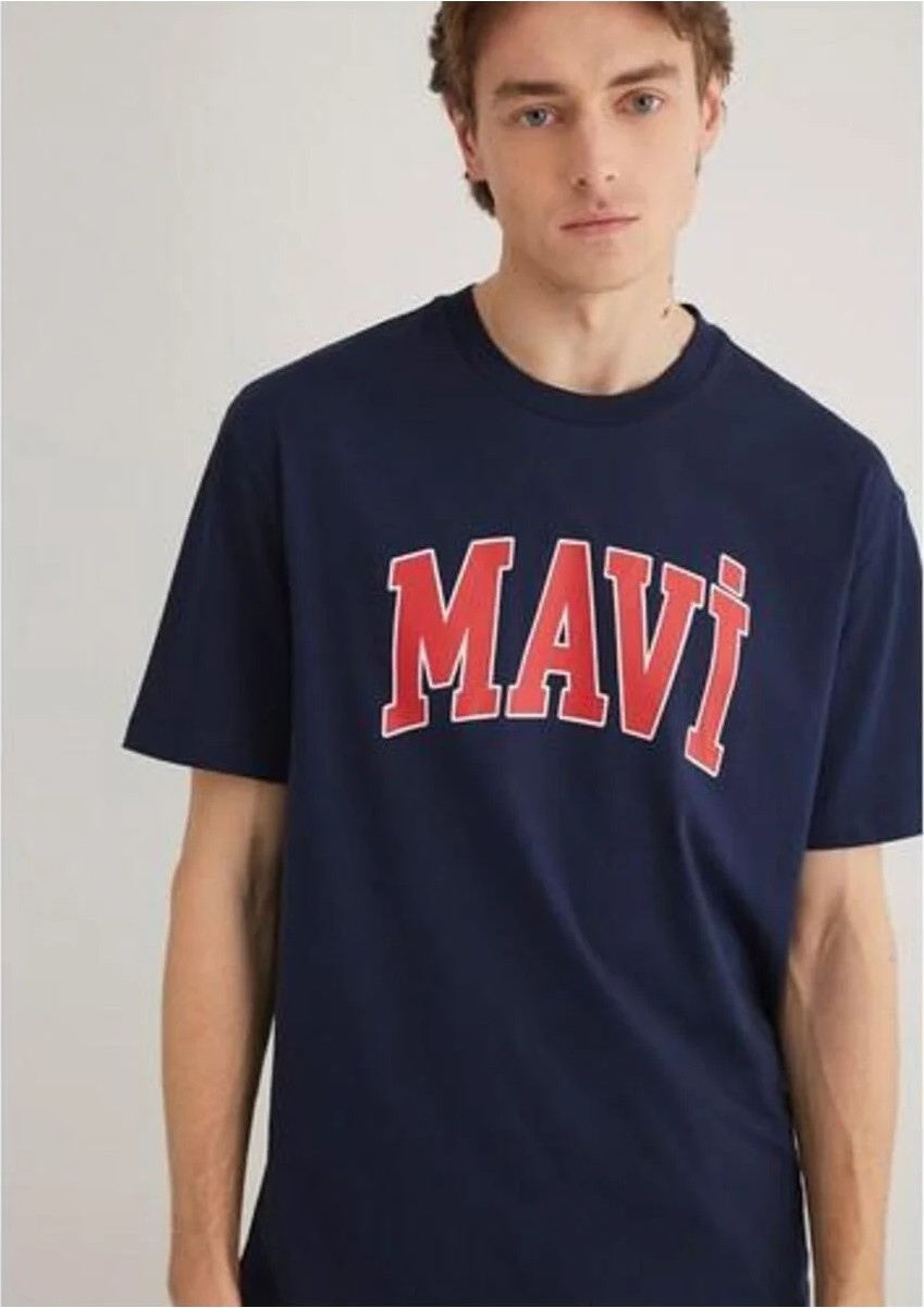 Mavi Logo Baskılı Lacivert Tişört 0611711-84371