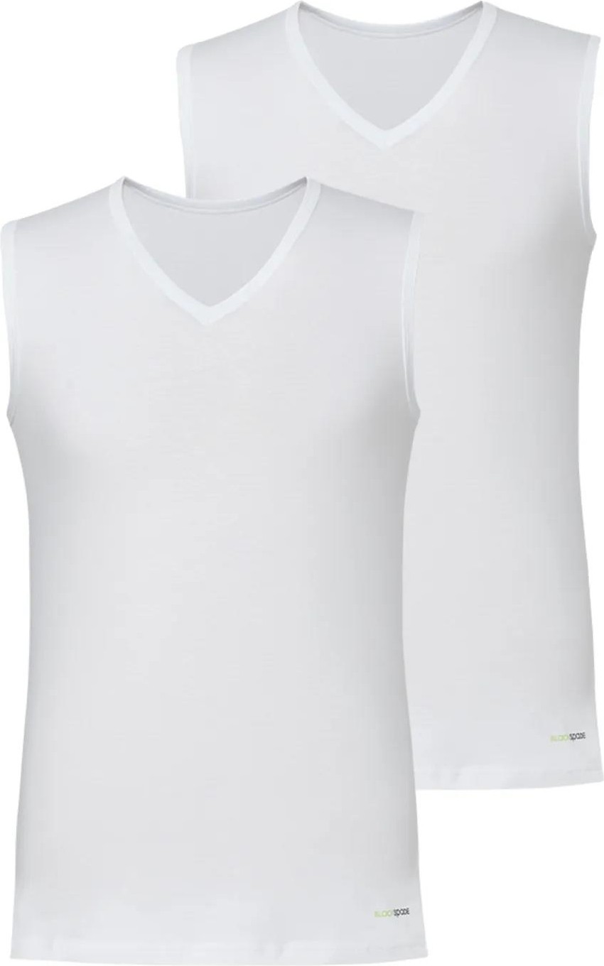 Blackspade Erkek Kolsuz V Yaka T-Shirt 2'li Paket 9677 görsel 2