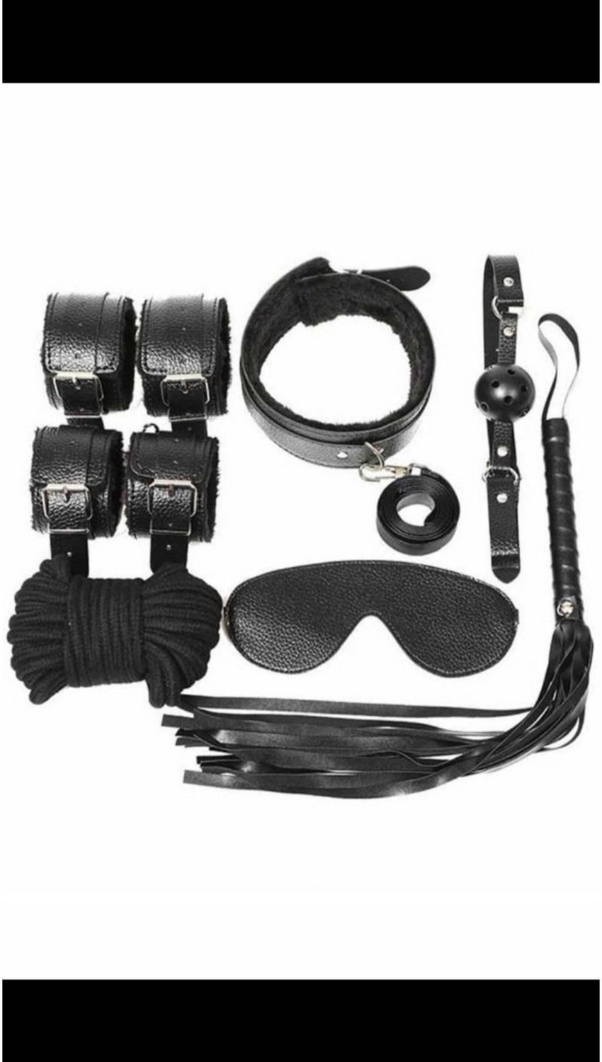 Cenen Kol Bacak Ip Maske Kelepce Ağız Topu Kople Deri Set 700918 görsel 2
