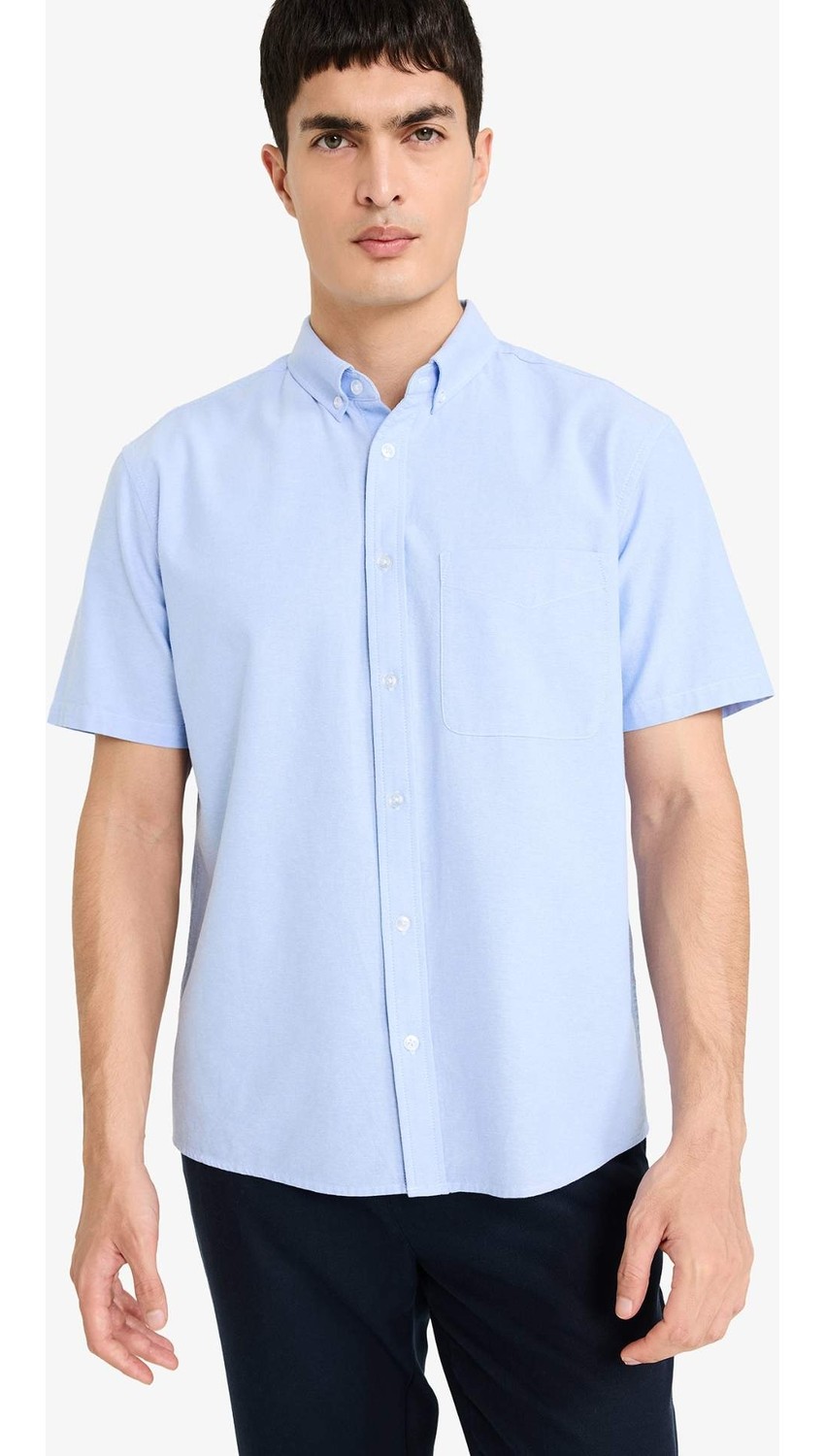 DeFacto %100 Pamuk Regular Fit Oxford Gömlek D7419AX26SP görsel 7