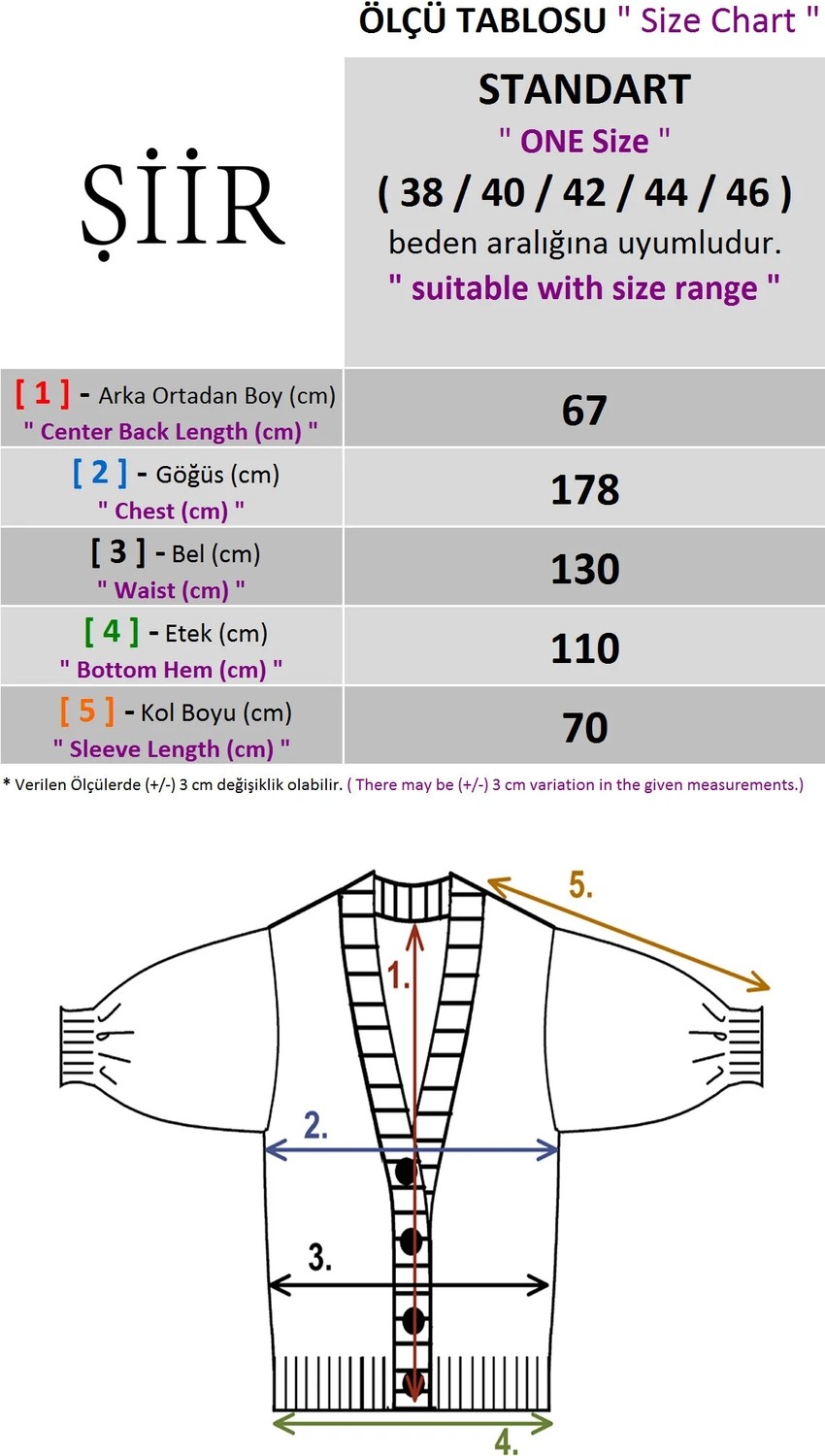Şiir Multı Oversize Salaş Yumuşak Dokulu Çok Renkli Blok Desenli Triko Kadın Hırka & Ceket - Mavi görsel 2