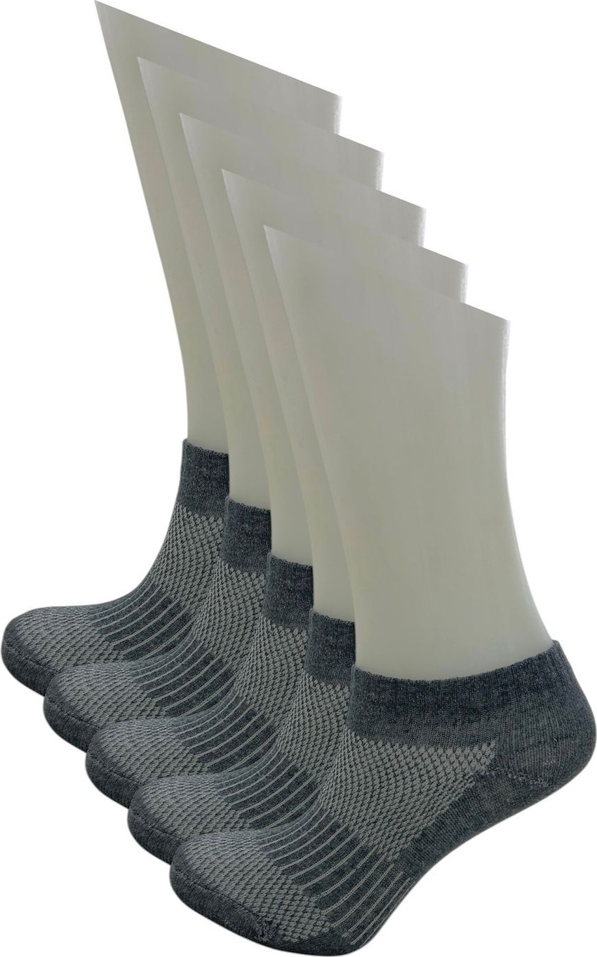 Black Arden Socks Unisex Çocuk Çorap Seti 5'li Gri Pamuk Elastan Karışımı Rahat ve Nefes Alabilen Günlük Kullanım görsel 7