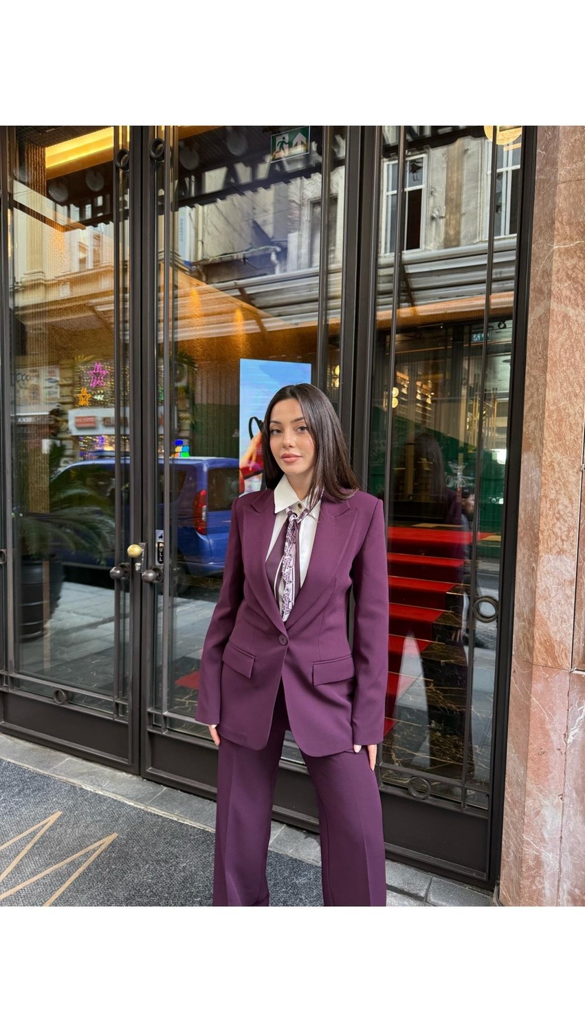 Vuntal Butik Blazer Takım Elbise Tek Düğme Ceket Pantolon görsel 8