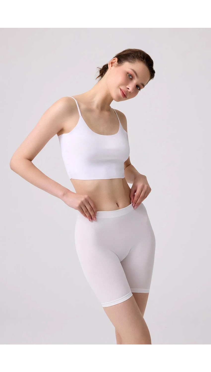 Cottonhill Premium - Kadın Siyah Ultra-Rahat Seamless Yüksek Bel Uzun Paça Boxer görsel 4