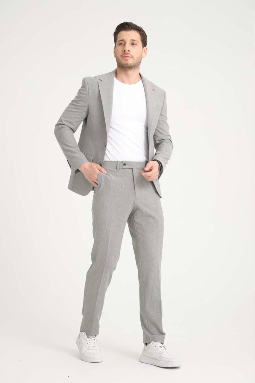 Rondo Suit Erkek Takım Elbise Slim Fit En Boy Likra görsel 5