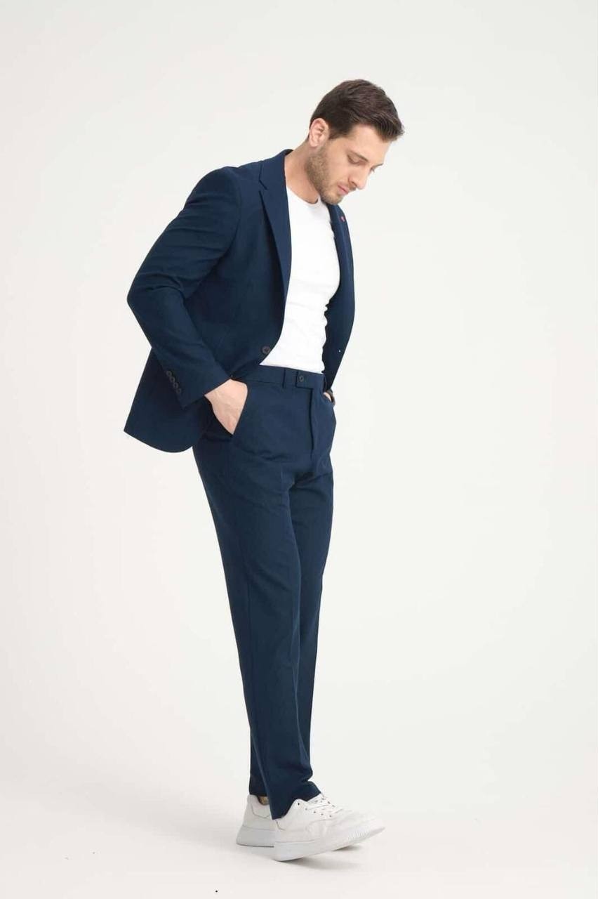 Rondo Suit Erkek Takım Elbise Slim Fit En Boy Likra