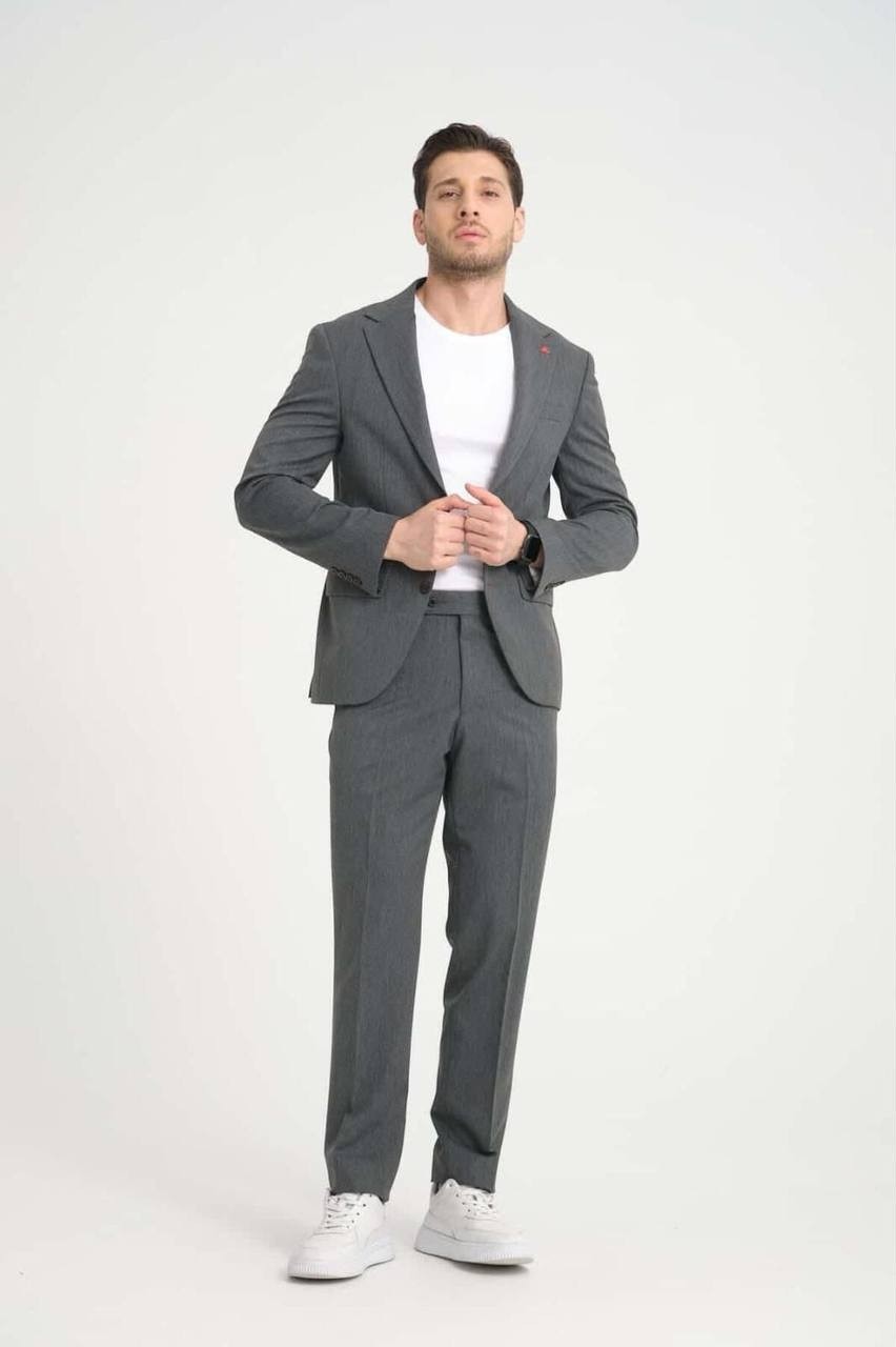 Rondo Suit Erkek Takım Elbise Slim Fit En Boy Likra görsel 2