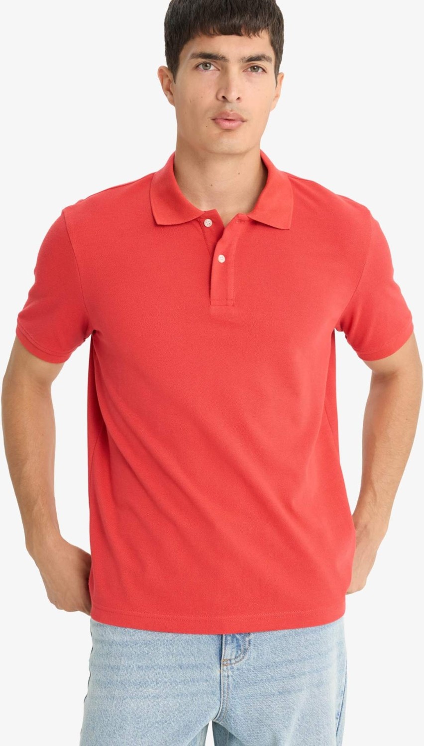 DeFacto %100 Pamuk Regular Fit Polo Tişört E9504AX25SM