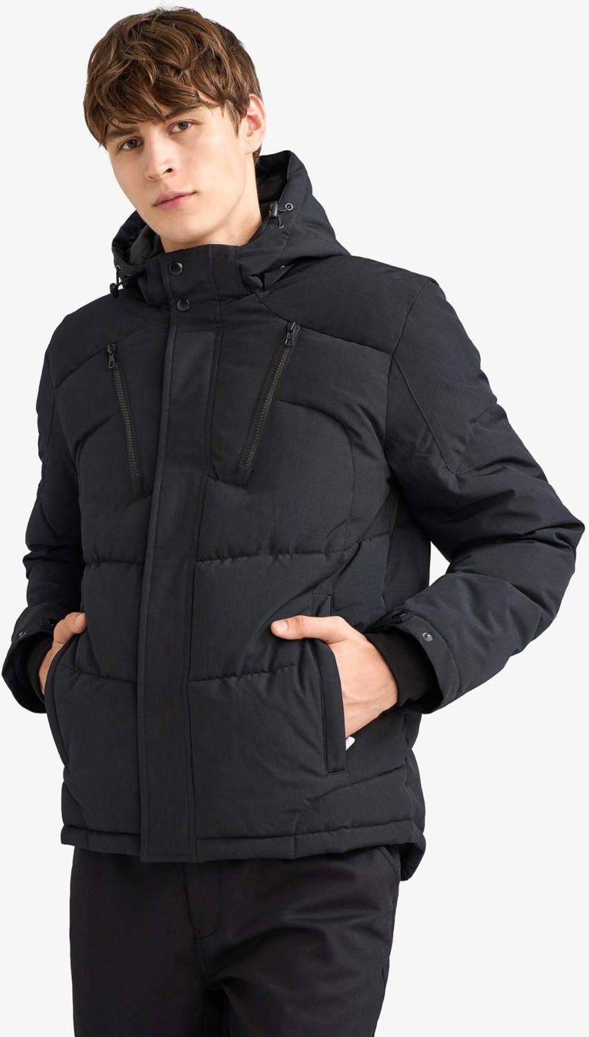 DeFacto Sıcak Tutan Su İtici Slim Fit Mont F1147AX25WN görsel 3