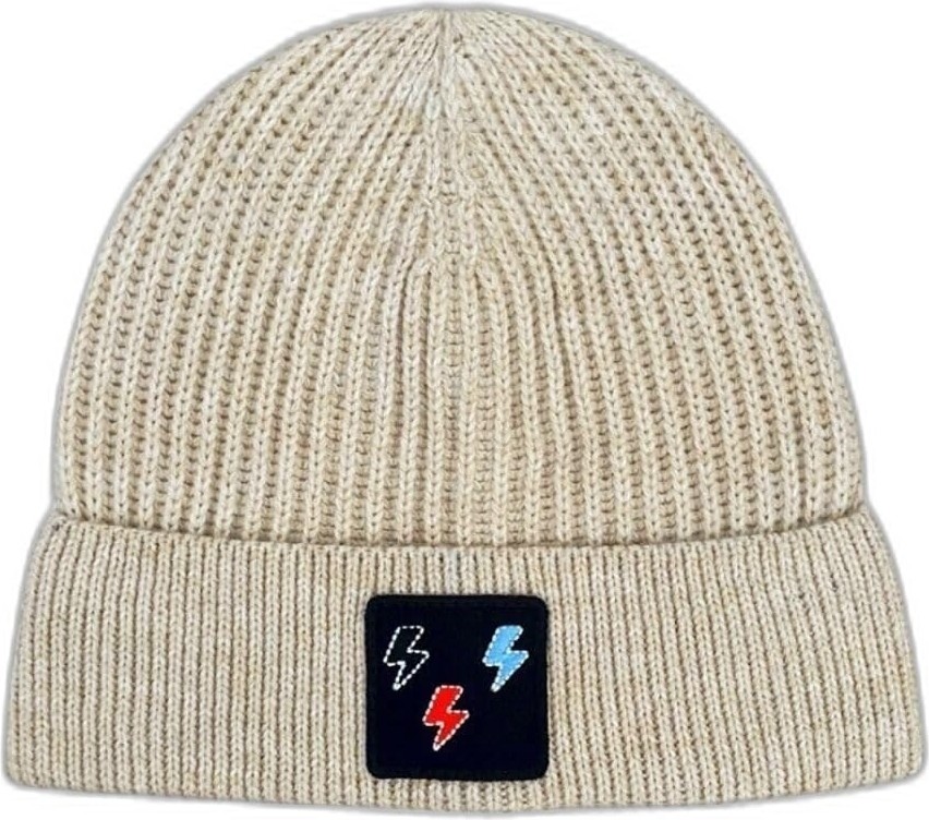 Aesco Tsc House Unisex 22WCBE489U Lightning Nakışlı Bere, Ekru, Tek Beden