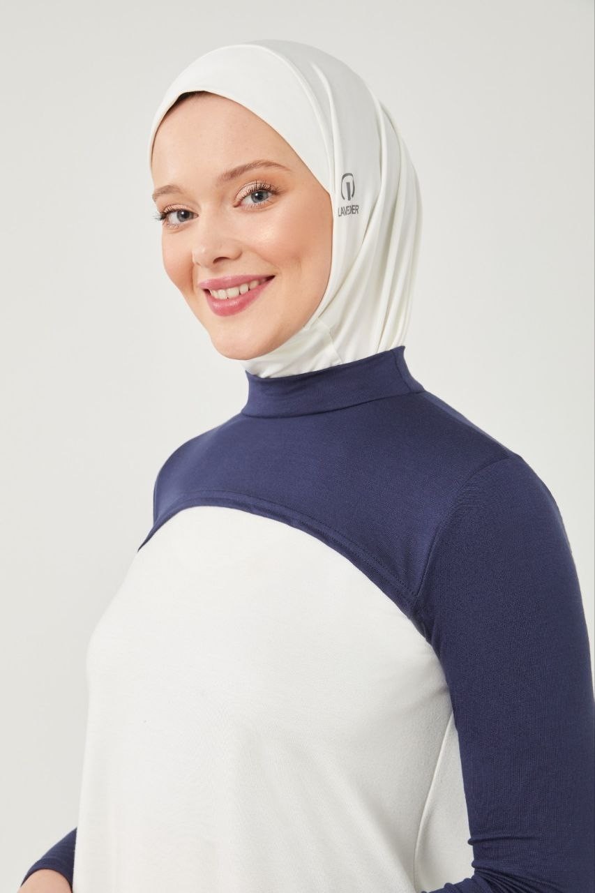 Melodi Scarf Kadın Tesettür Balıkçı Yakalı Boyunluklu Kolluk