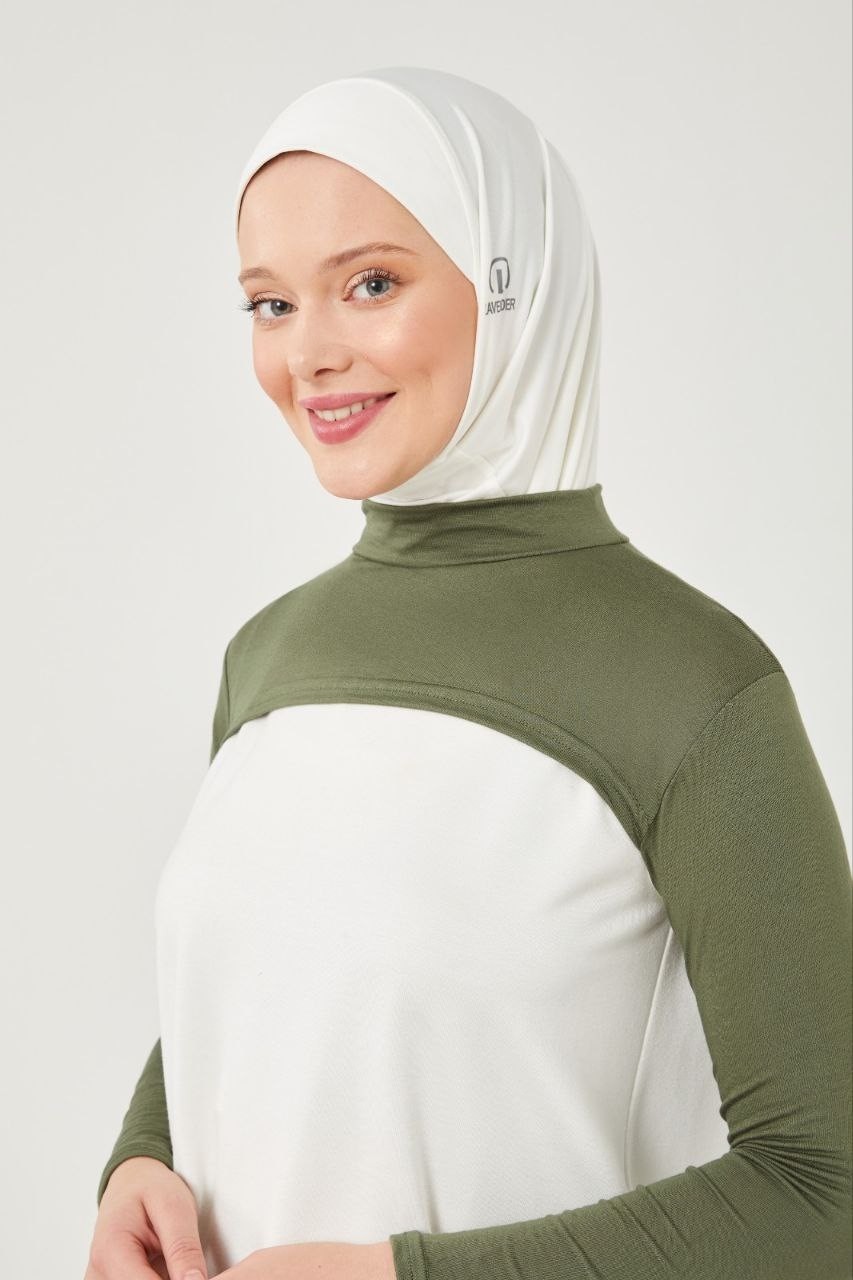 Melodi Scarf Kadın Tesettür Balıkçı Yakalı Boyunluklu Kolluk