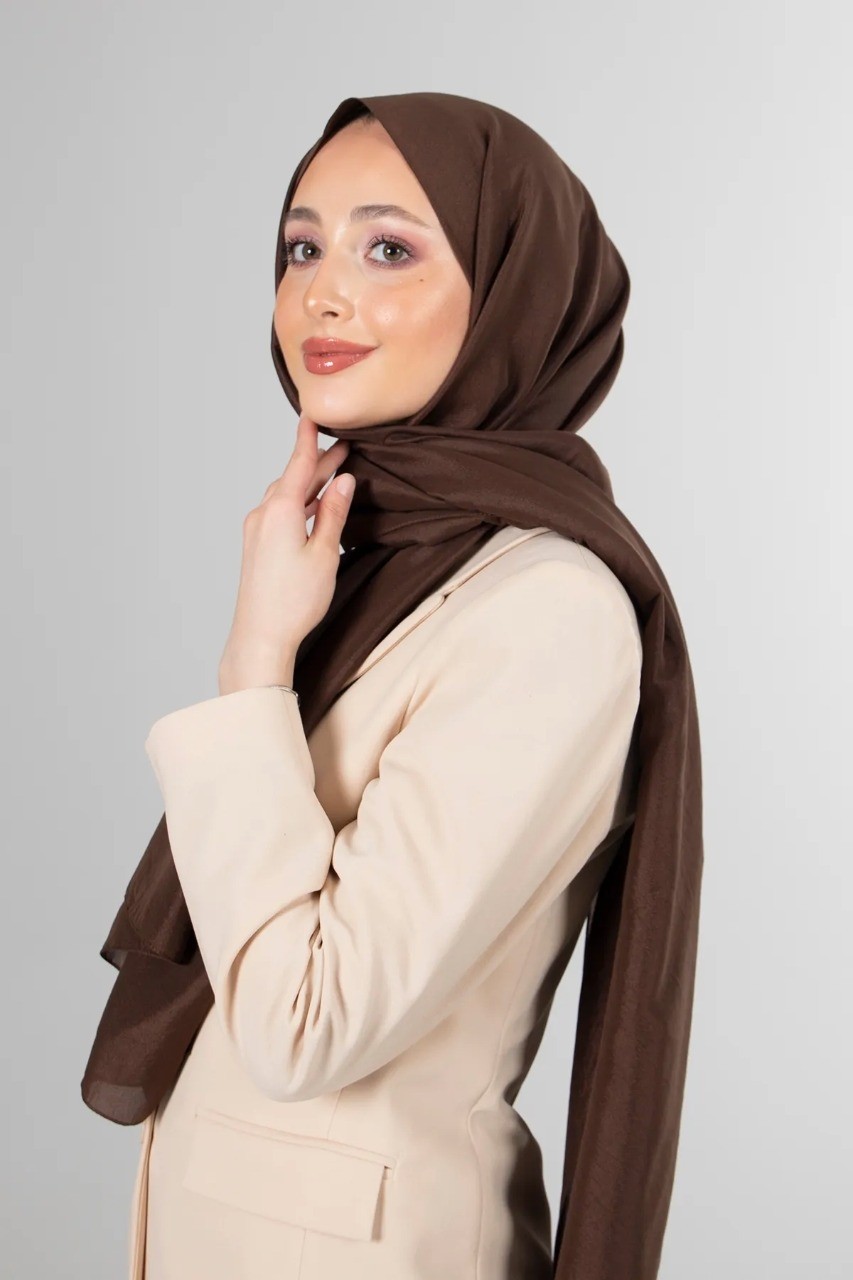 Flora Tekstil Janjan Trend Parlak Saten Dokulu Abiye Şifon Işıl Şal 185 x 70 SAL2315